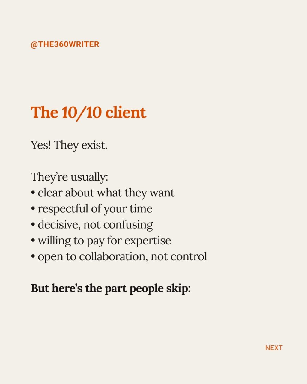 Instagram post from the360writer. This post is in position 7.