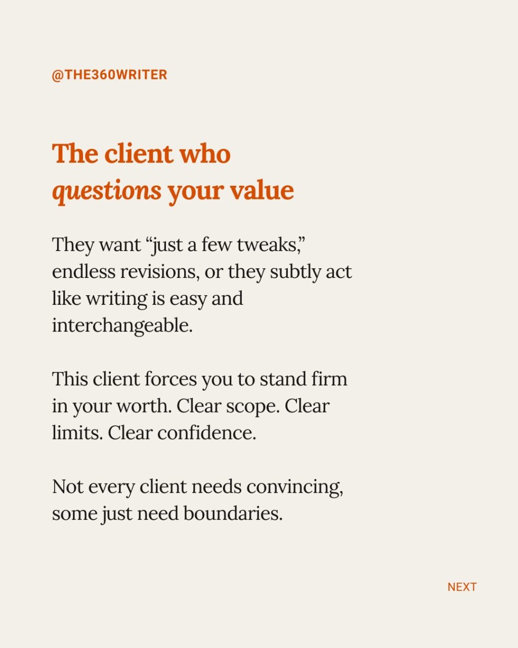 Instagram post from the360writer. This post is in position 5.