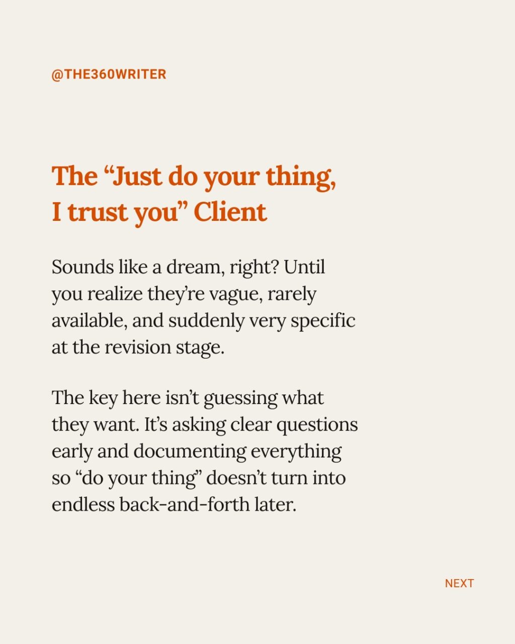 Instagram post from the360writer. This post is in position 2.