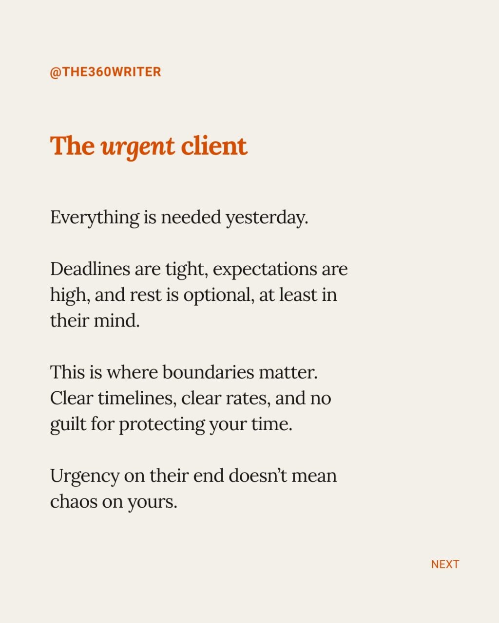 Instagram post from the360writer. This post is in position 3.