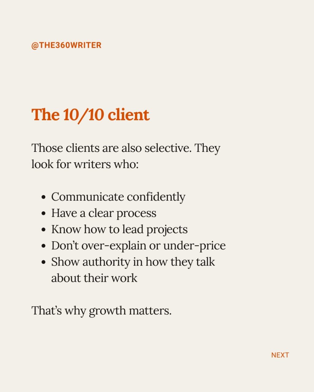 Instagram post from the360writer. This post is in position 8.